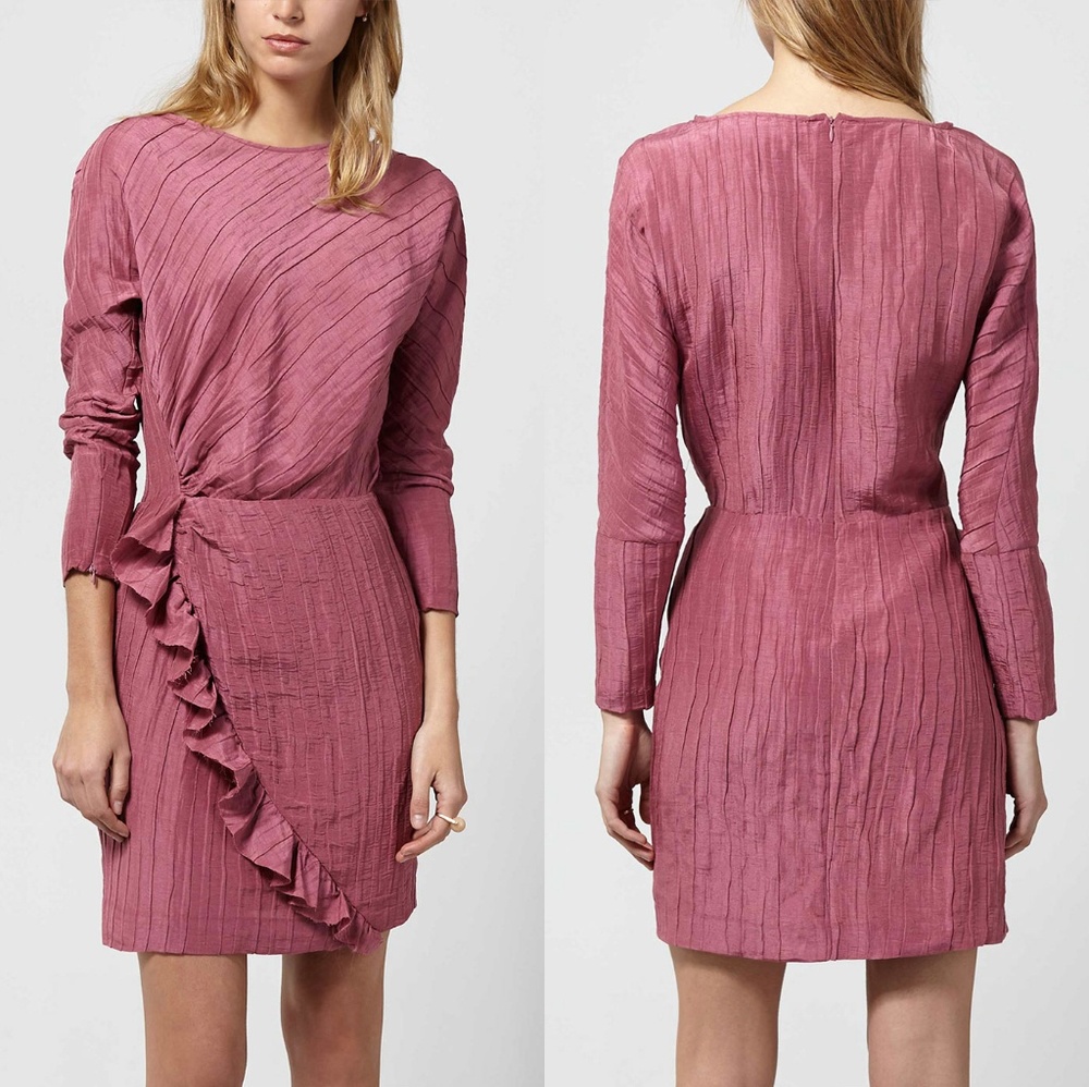 NwT Intropia pink long sleeve mini dress size38